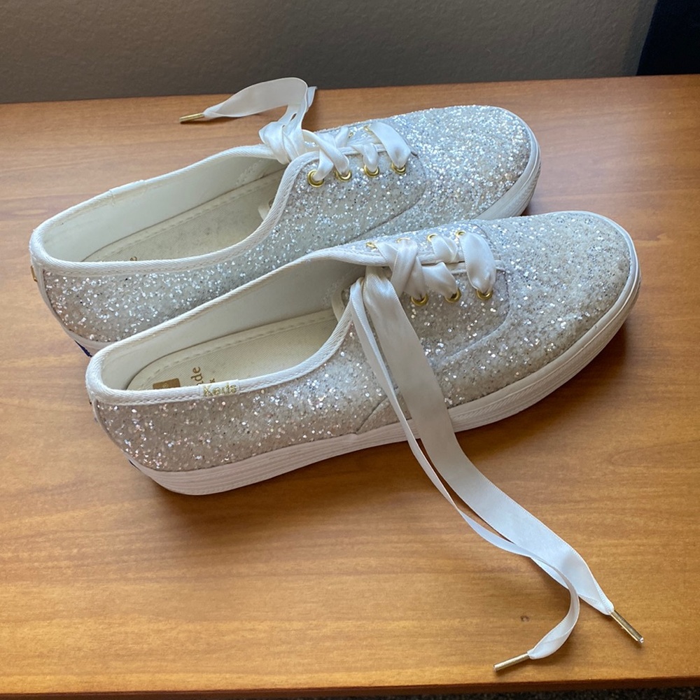 Kate Spade sparkle Keds, size 7.5